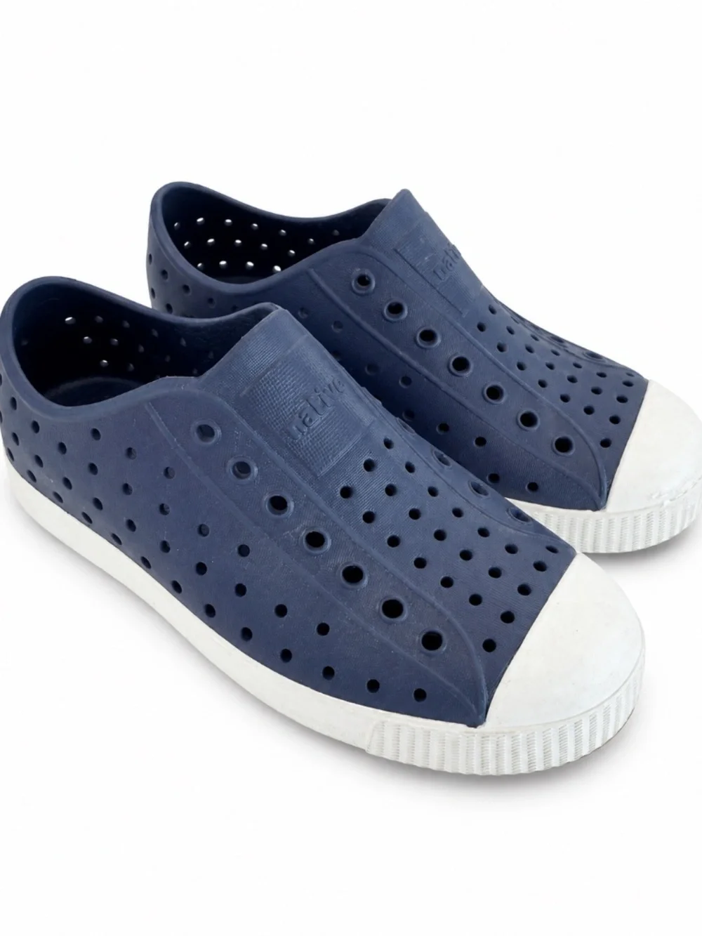 NWOT Native Jefferson Navy Blue Kids Slip On Shoes J2